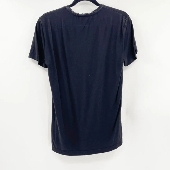 Paige Womens Basic Tee T Shirt Size XS Black Short Sleeve Crew Neck Plain Simple - Picture 2 of 4